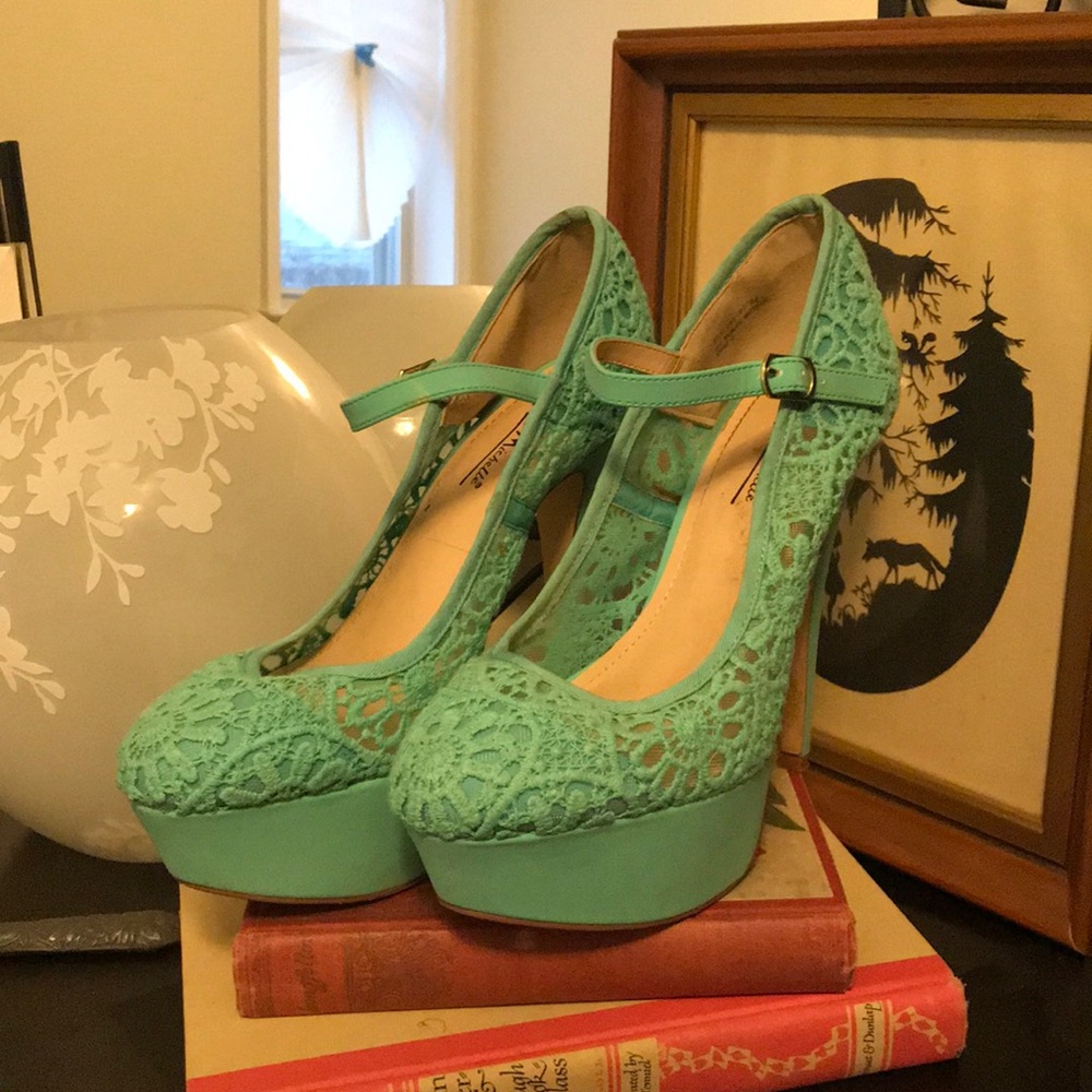 Lace Platform Heels